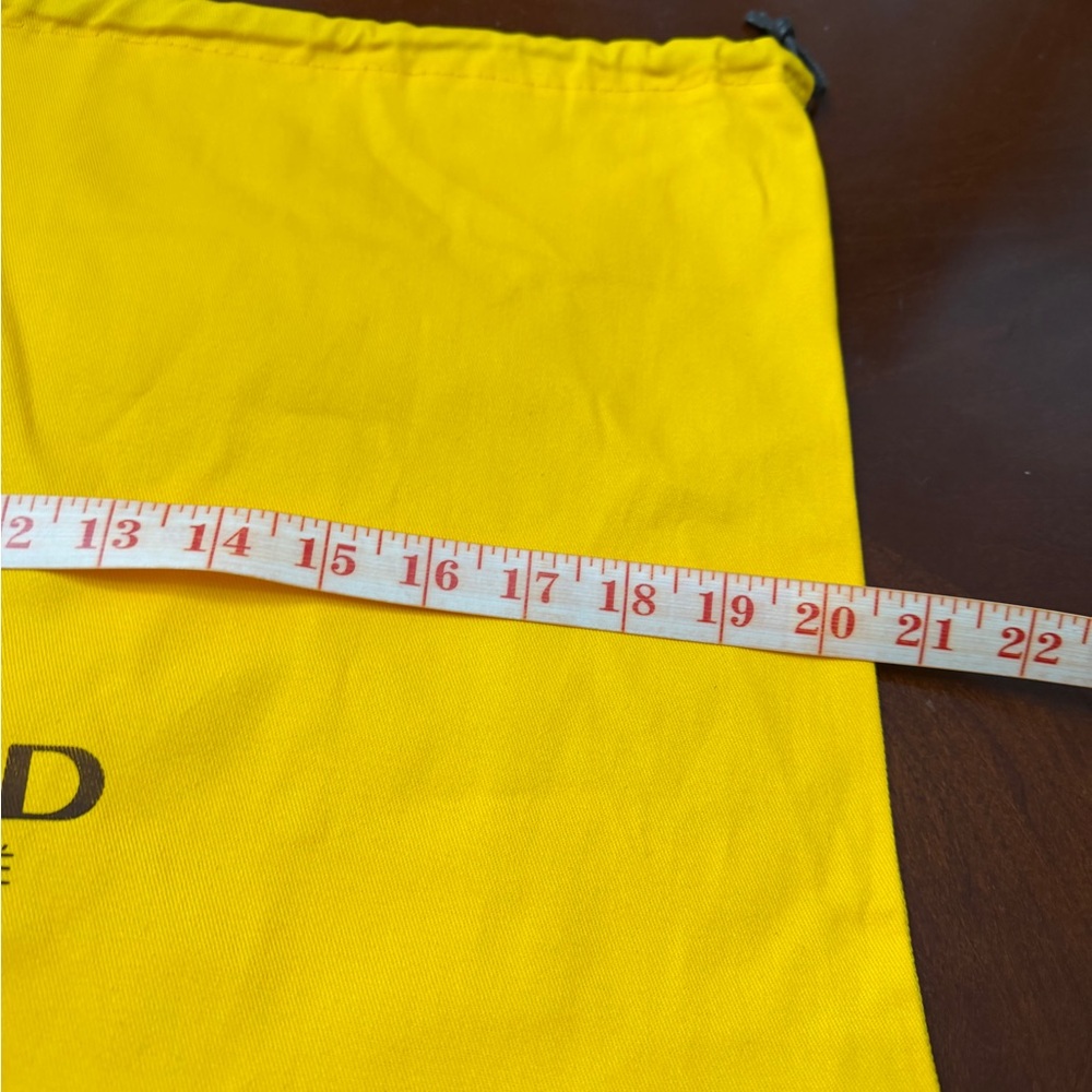 Goyard Bright Yellow Drawstring Dust Bag with Logo Print - Picture 2 of 4